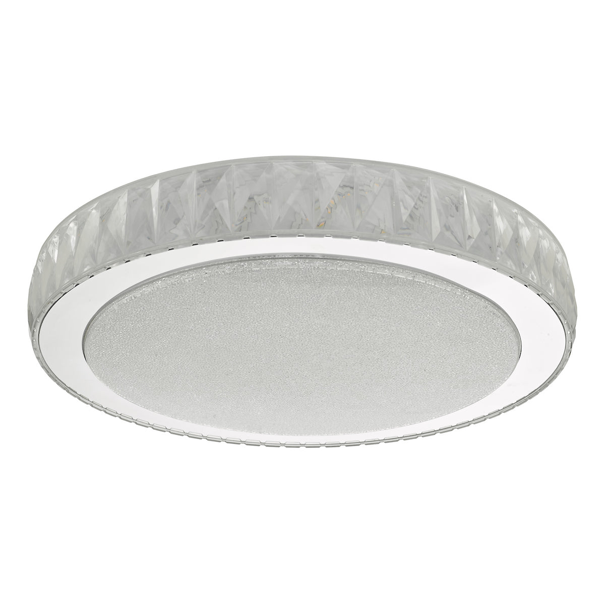 AKELIA FLUSH LRG ACRYLIC STAINLESS STEEL LED