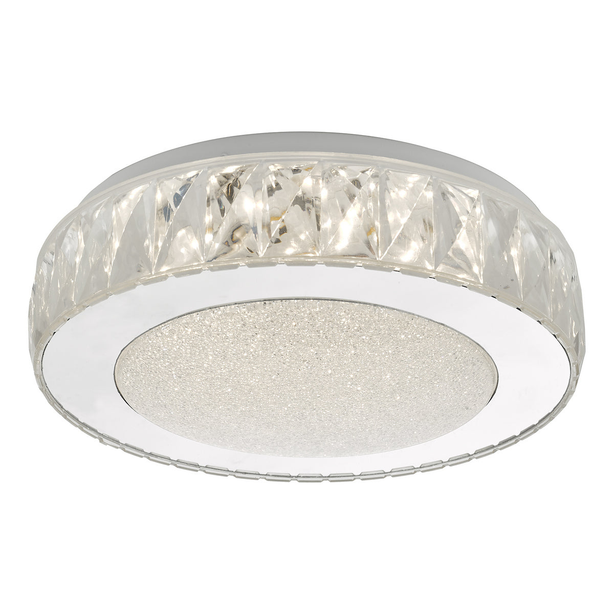 AKELIA FLUSH SML ACRYLIC STAINLESS STEEL LED