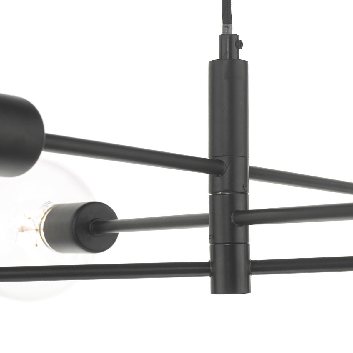 ALANA 6LT ADJUSTABLE PENDANT MATT BLACK