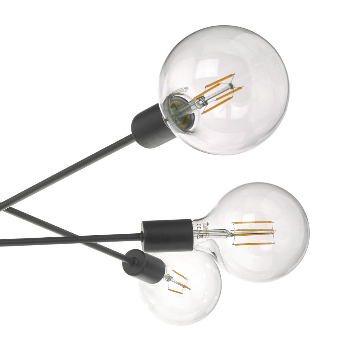 ALANA 6LT ADJUSTABLE PENDANT MATT BLACK