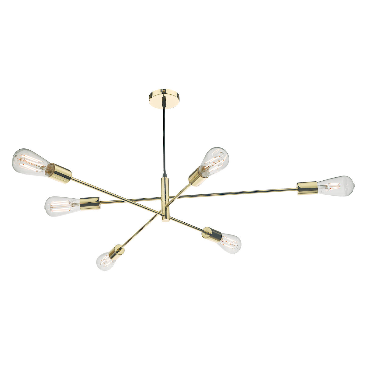 ALANA 6LT ADJUSTABLE PENDANT POLISHED GOLD