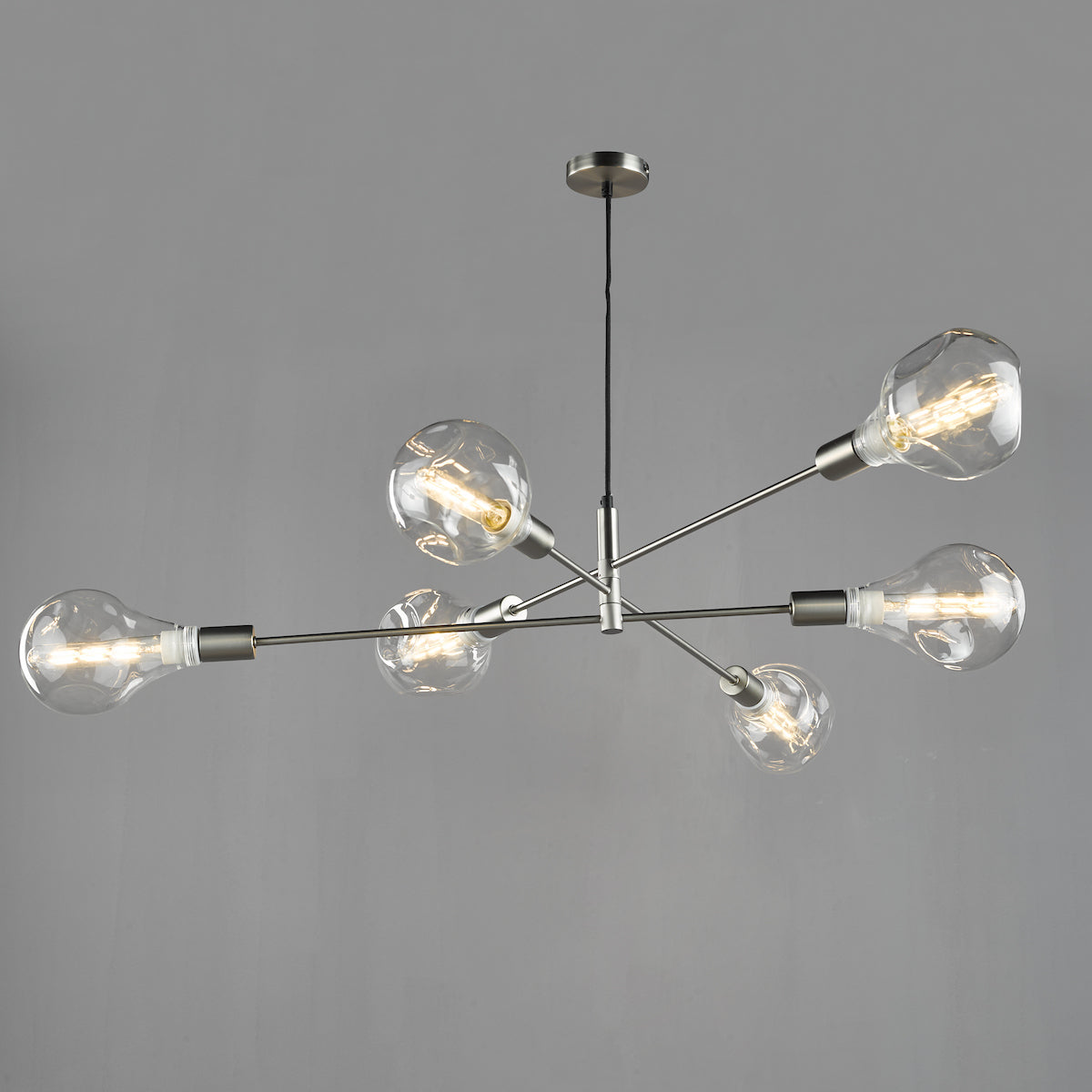 ALANA 6LT ADJUSTABLE PENDANT SAT CHR