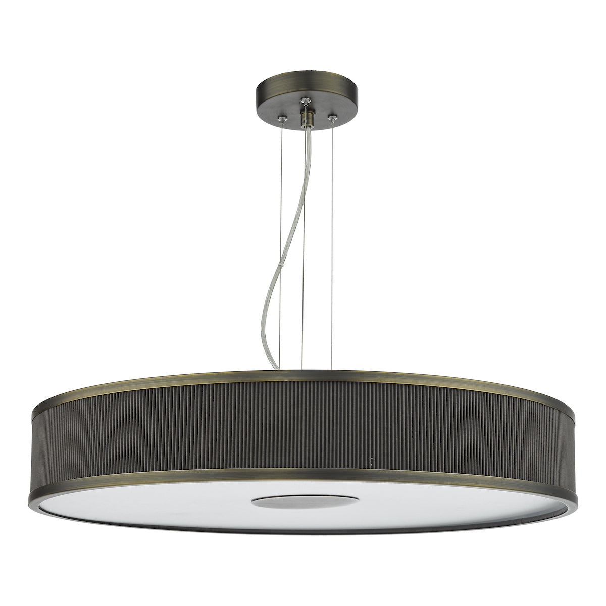 ALVARO 6LT SLIMLINE PENDANT BRONZE MUSHROOM 60CM