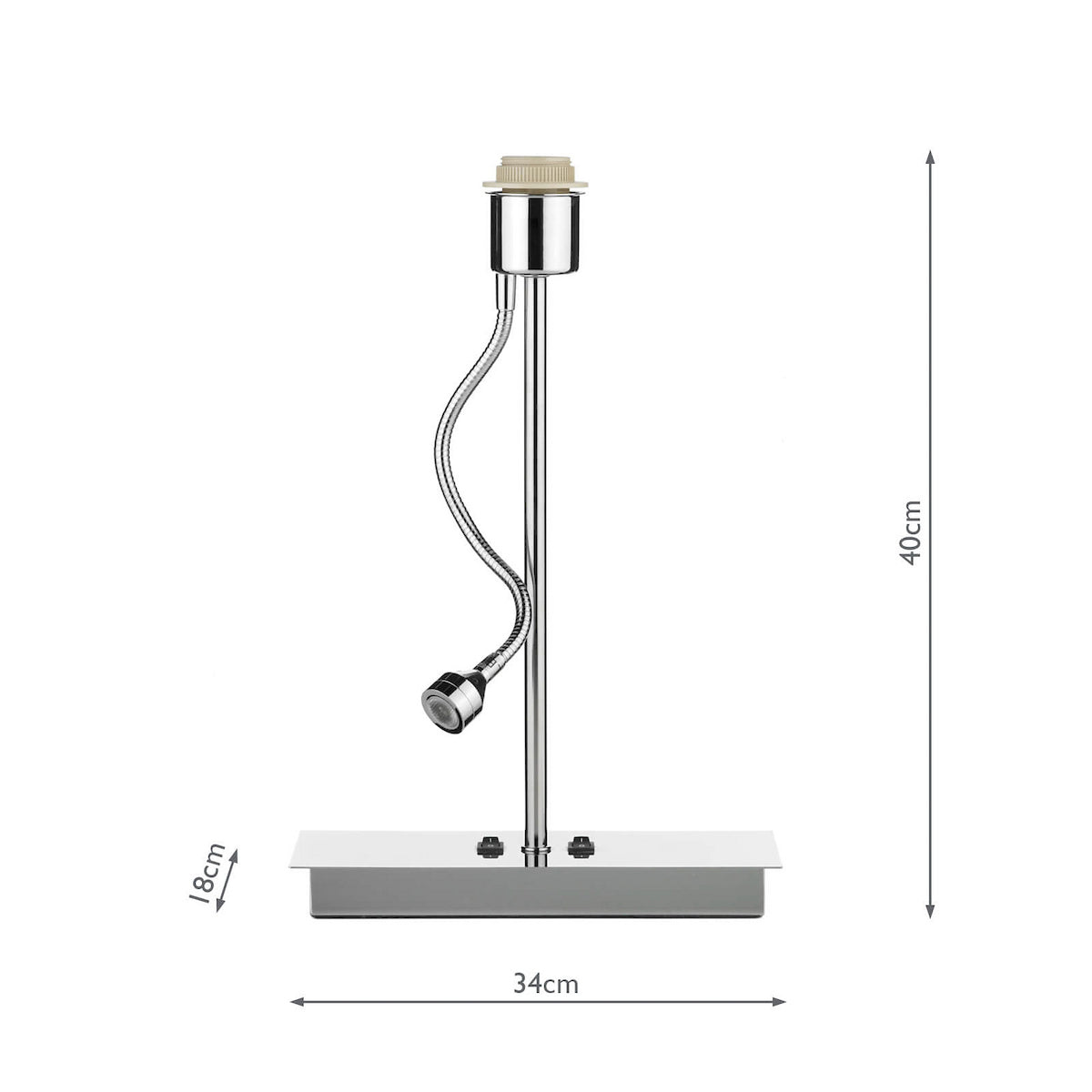 AMALFI RECTANGULAR LED TABLE LAMP (BASE ONLY)