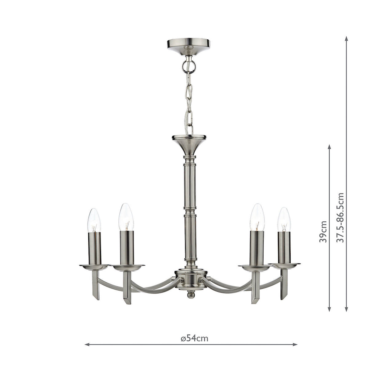 AMBASSADOR 5LT DUAL MOUNT PENDANT SAT CHR