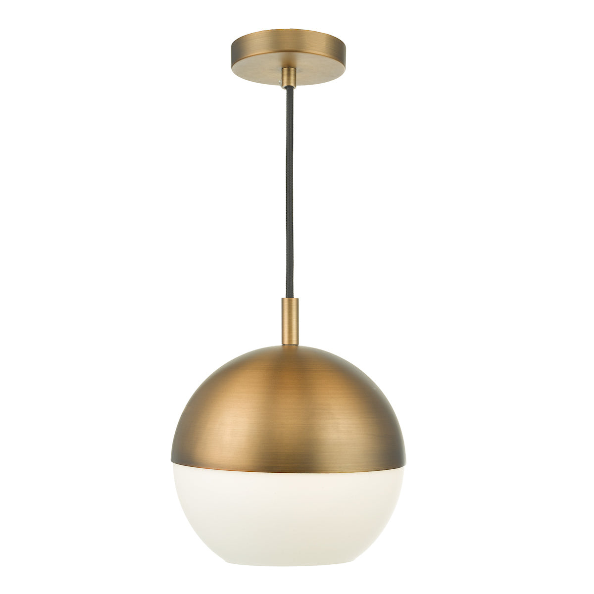 ANDRE 1LT PENDANT AGED BRASS