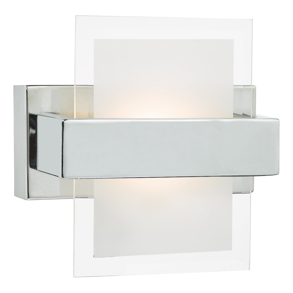APT WLT POL CHR OPAL AND CLEAR GLASS LED