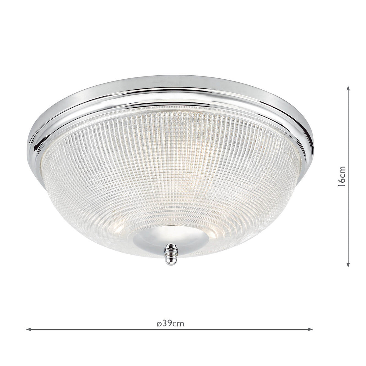 ARBOR 3LT FLUSH POL CHR IP44