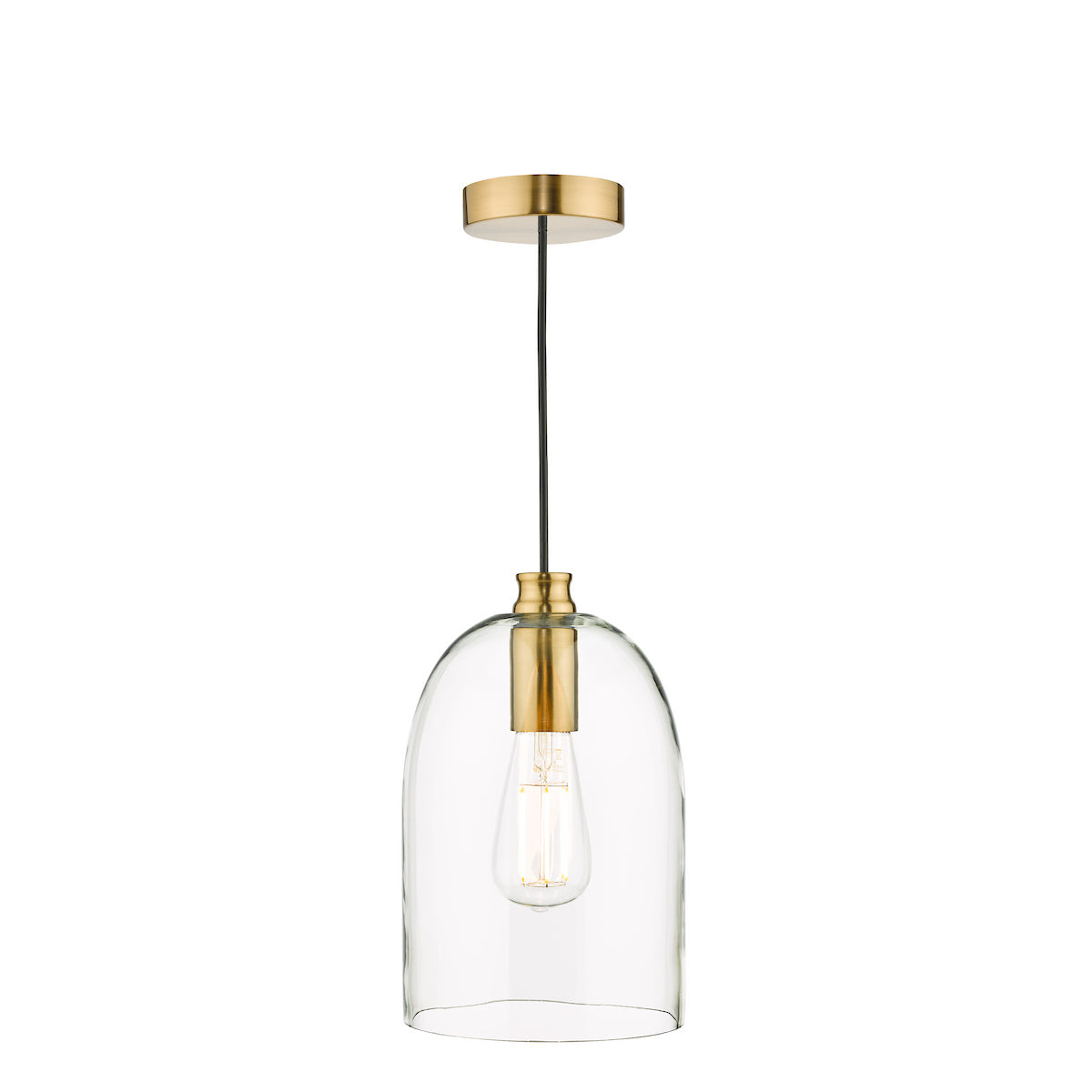 ARCHIE 1LT PENDANT BRONZE CLEAR GLASS