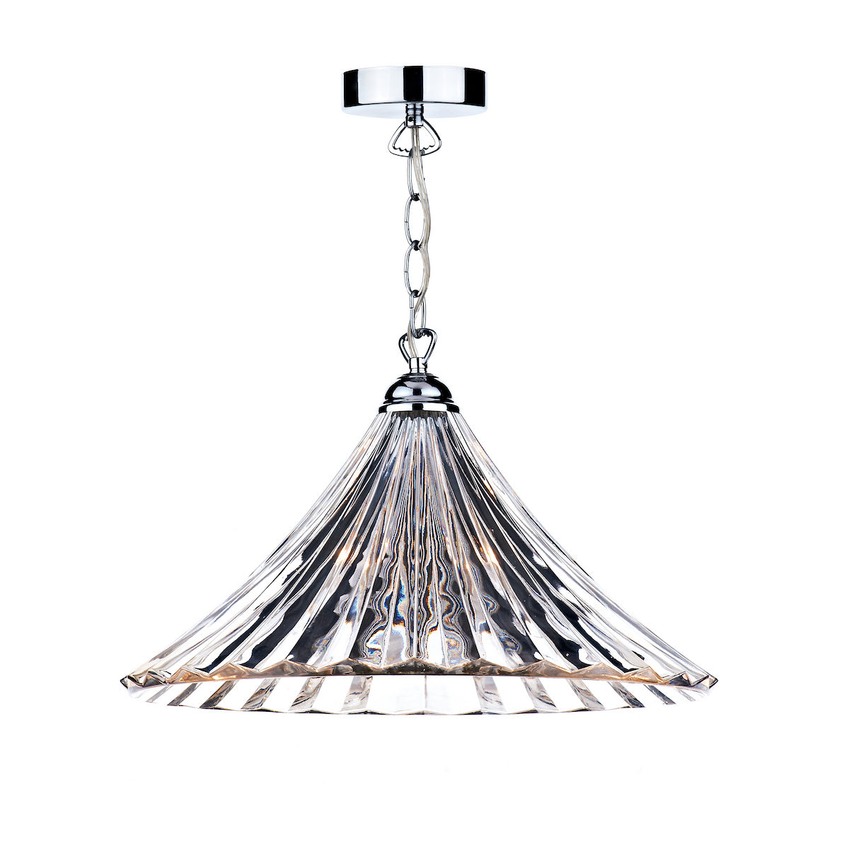 ARDECHE 1LT LRG PEND CLEAR GLASS