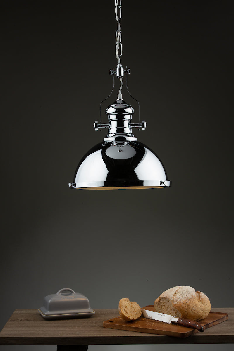 ARONA 1LT PENDANT DUAL MOUNT POLISHED CHROME