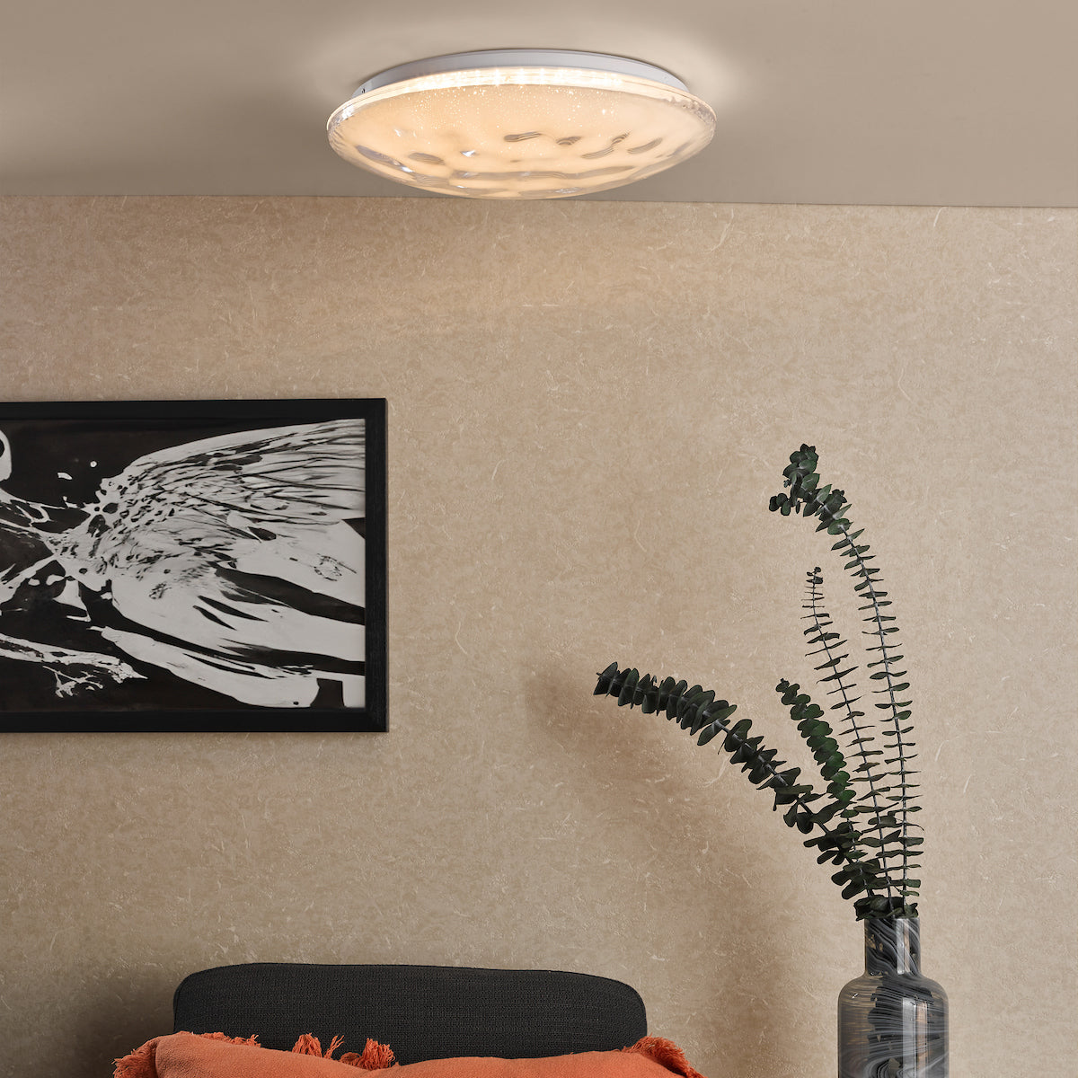 ATARA FLUSH WHITE ACRYLIC 40CM LED
