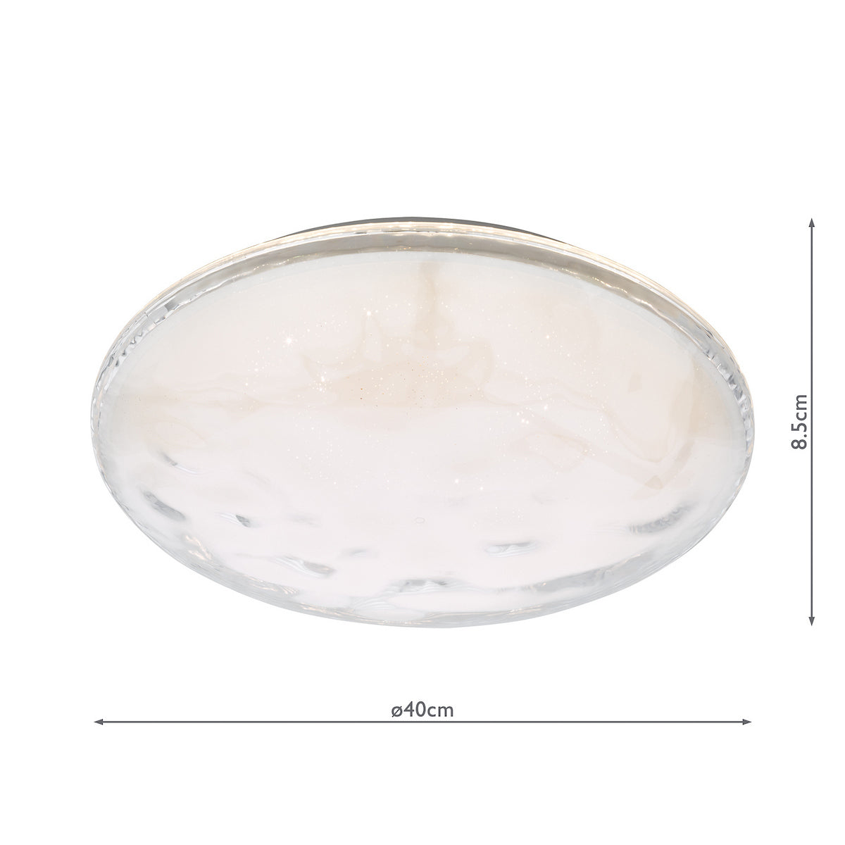 ATARA FLUSH WHITE ACRYLIC 40CM LED
