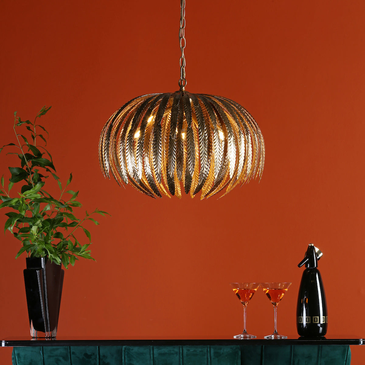 ATTICUS 5LT PENDANT GOLD