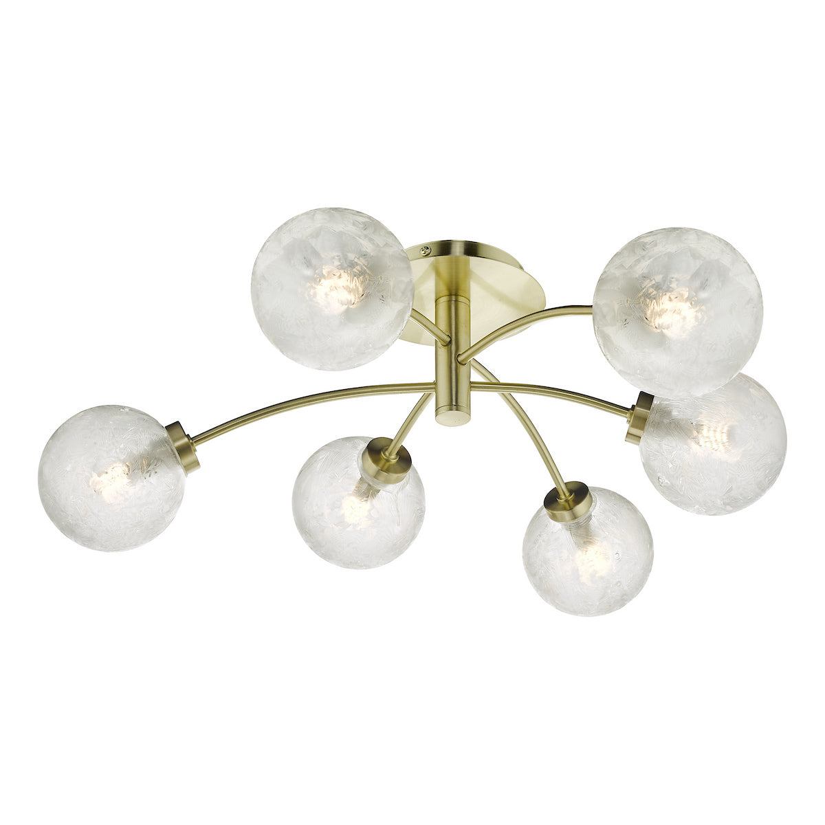 AVARI 6LT SEMI FLUSH SAT BRA