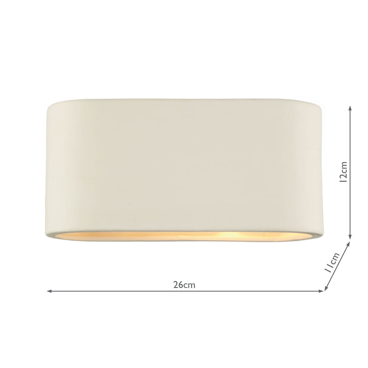 AXTON CERAMIC WALL LIGHT LARGE