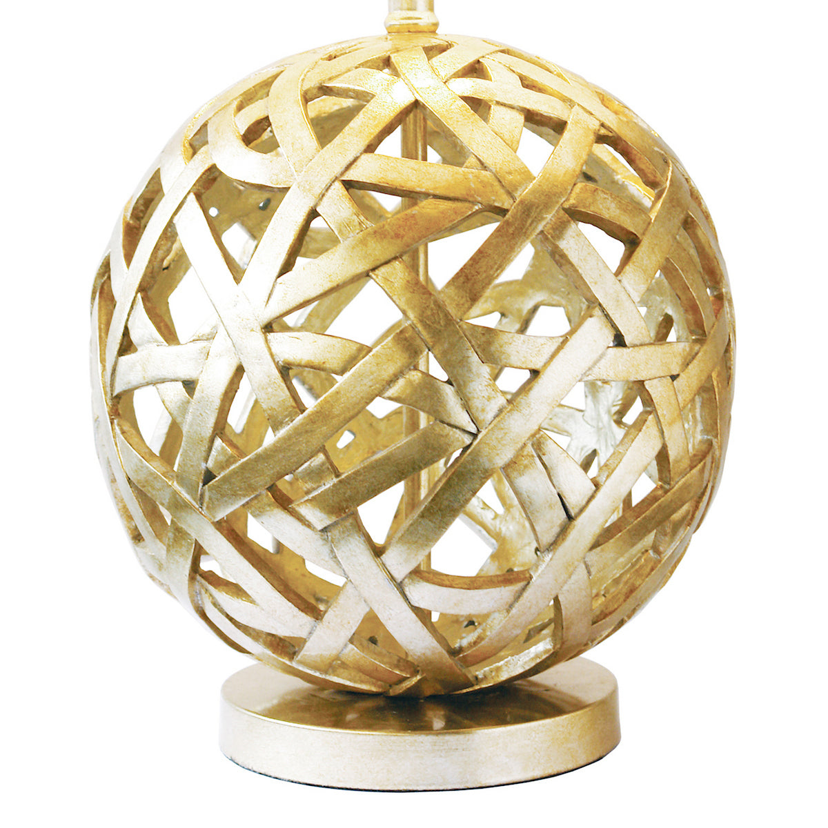 BALTHAZAR BALL SHAPE TABLE LAMP BASE CW SHADE