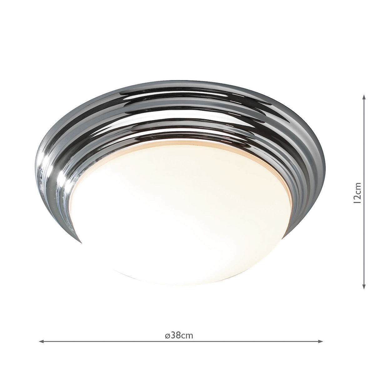 BARCLAY LRG FLUSH POL CHR IP44