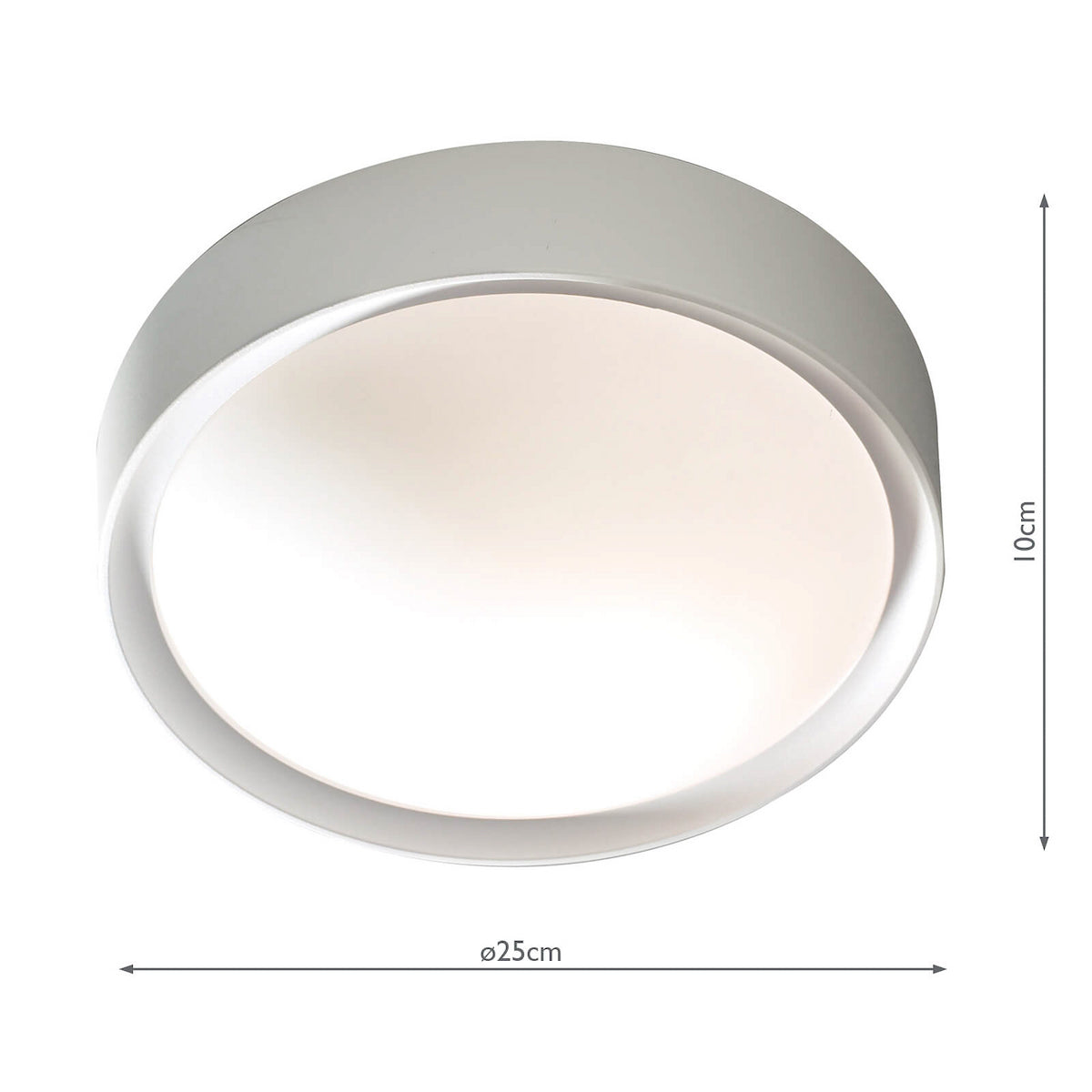 BETA 1LT FLUSH WHITE IP44