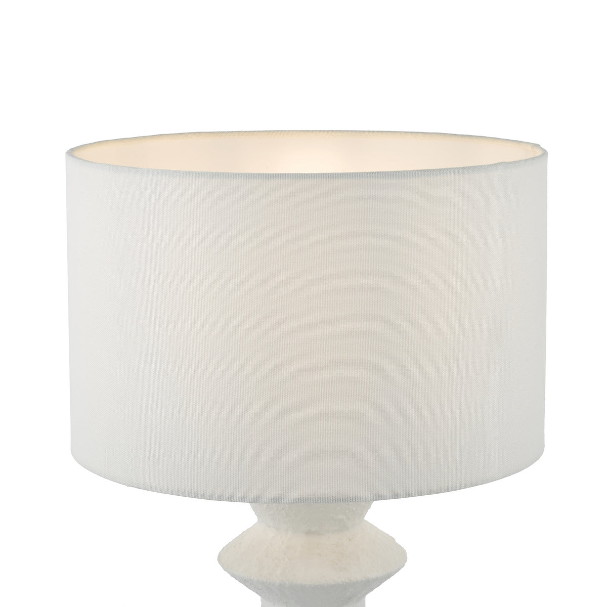 BIDELIA TL MATT WHITE CW LINEN SHADE