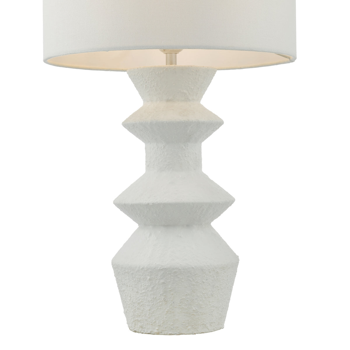 BIDELIA TL MATT WHITE CW LINEN SHADE