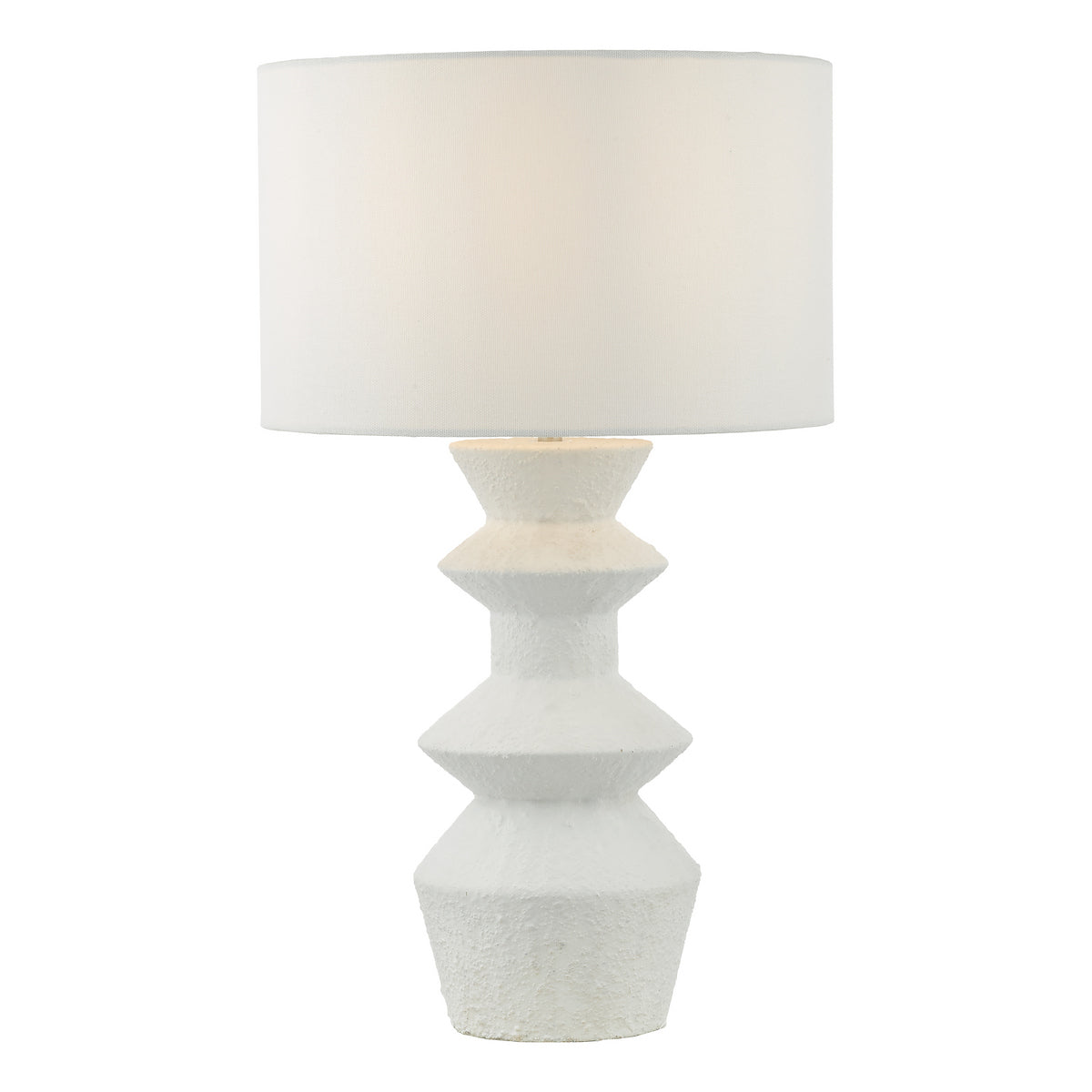 BIDELIA TL MATT WHITE CW LINEN SHADE