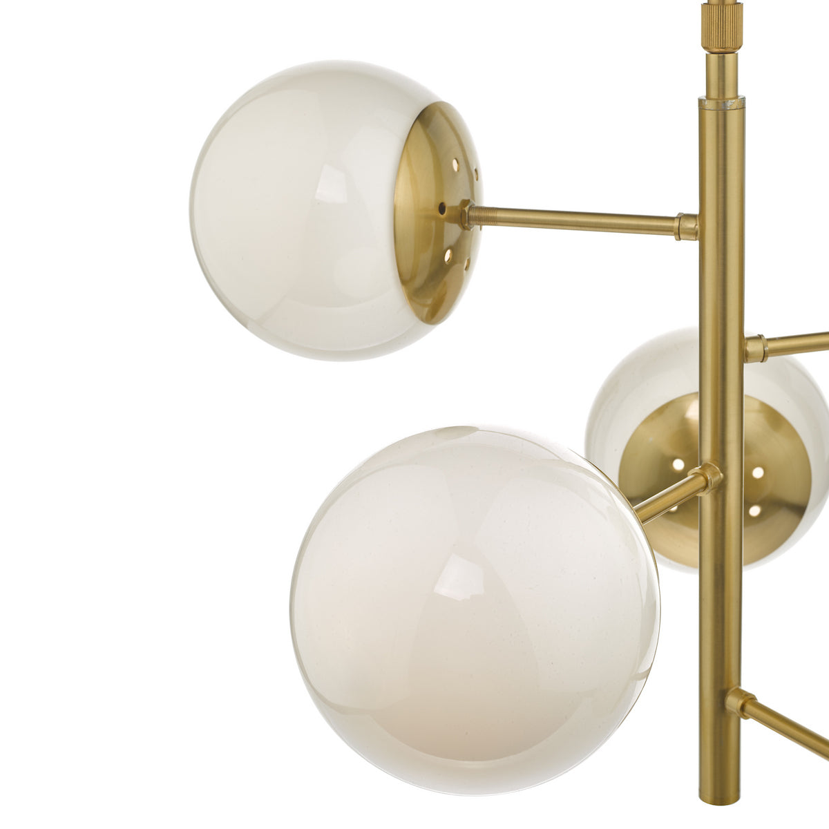 BOMBAZINE 5LT PENDANT NATURAL BRASS CW GL SHDS