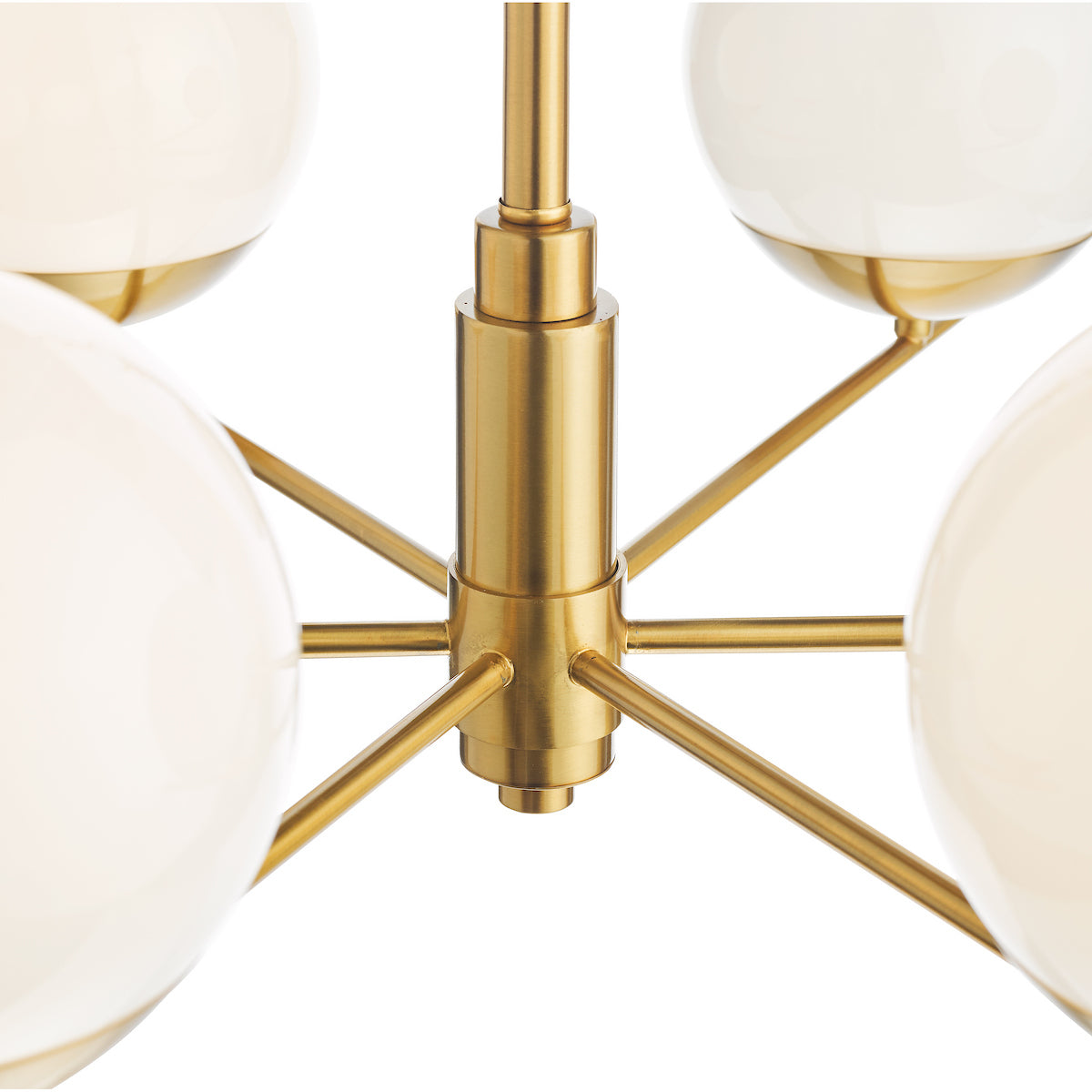 BOMBAZINE 6LT PENDANT NATURAL BRASS CW GLS SHDS