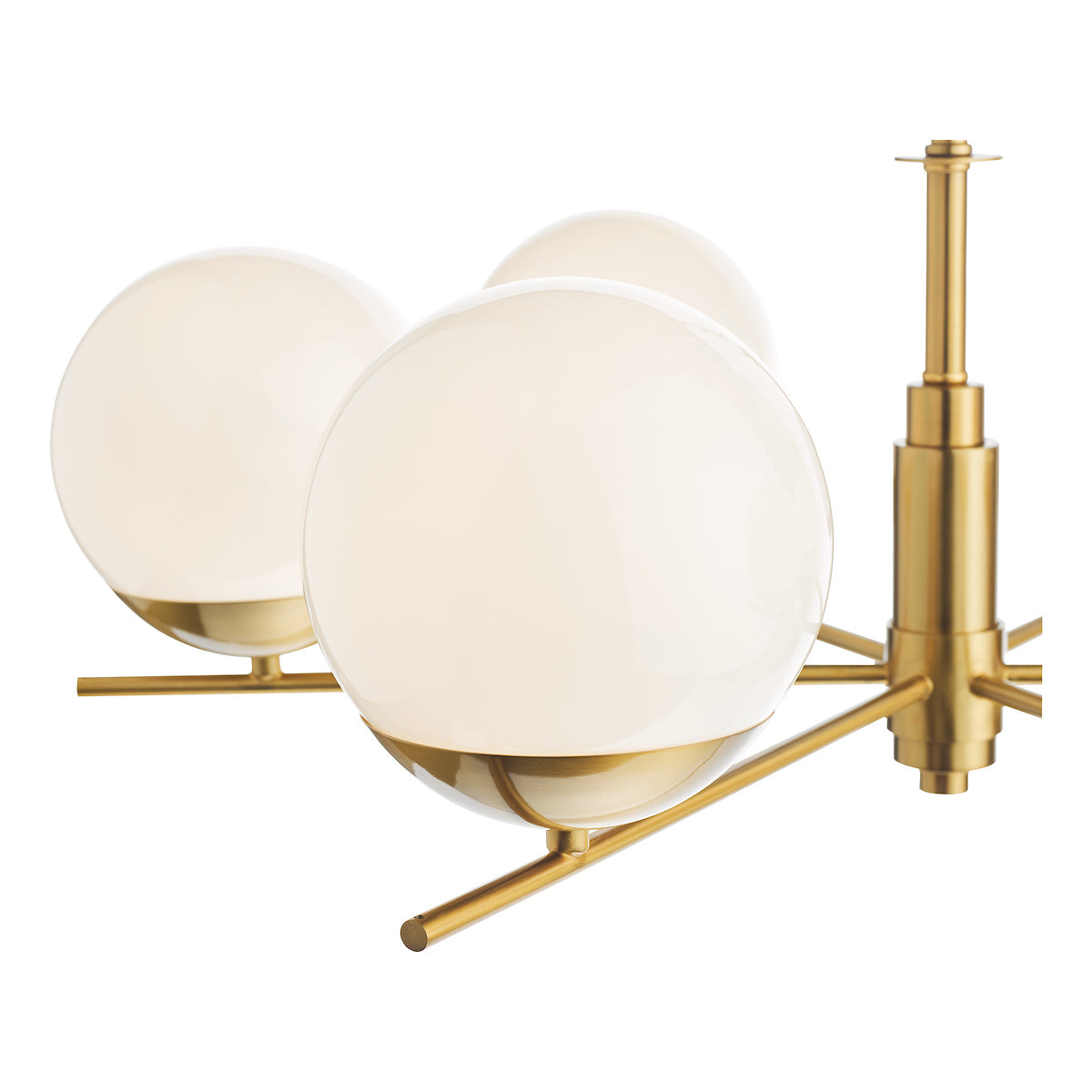 BOMBAZINE 6LT PENDANT NATURAL BRASS CW GLS SHDS
