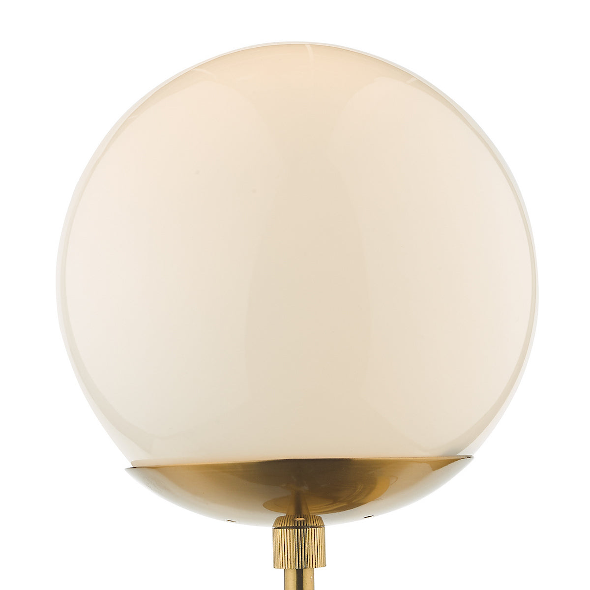 BOMBAZINE 1LT WALL LIGHT NATURAL BRASS CW GLS SHD