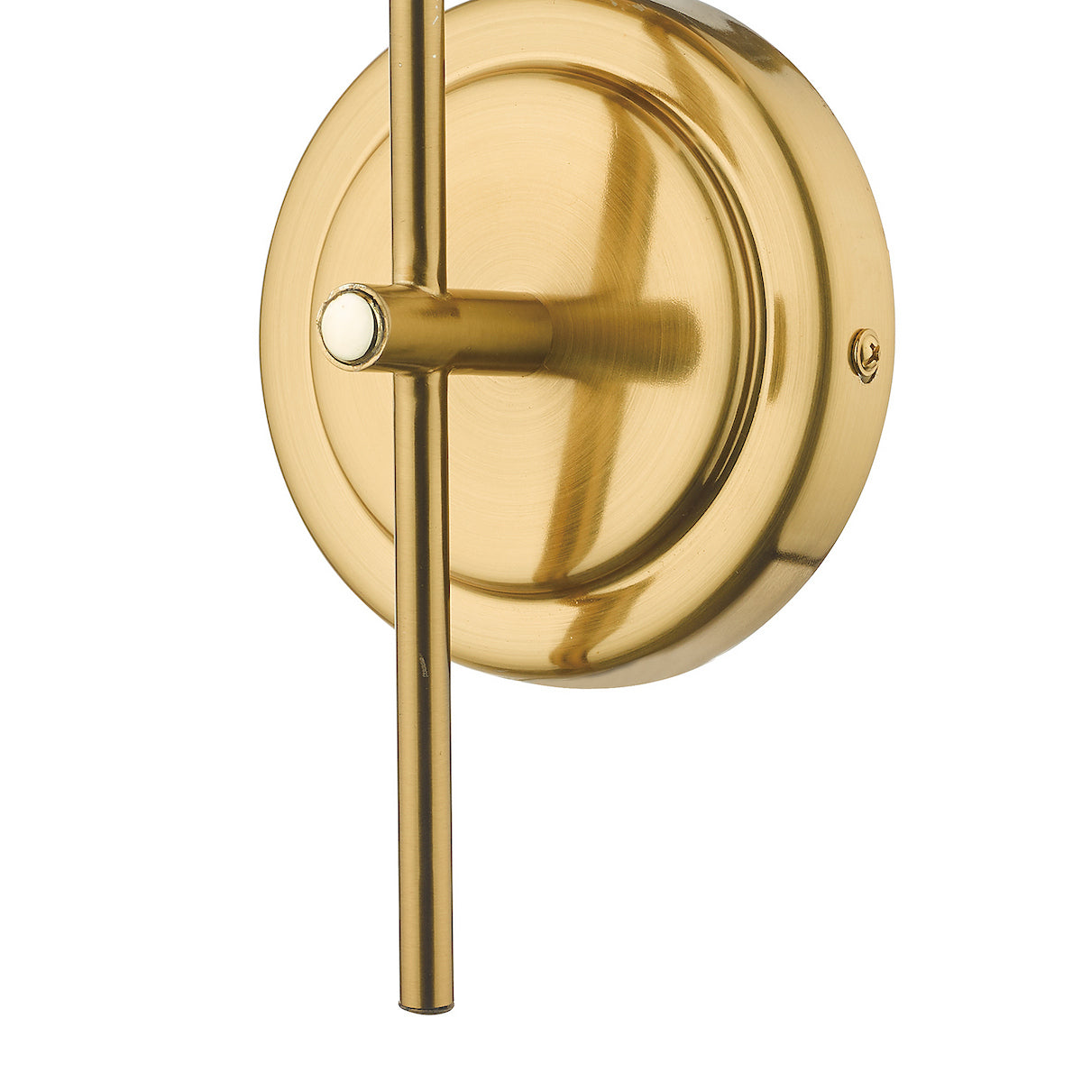 BOMBAZINE 1LT WALL LIGHT NATURAL BRASS CW GLS SHD