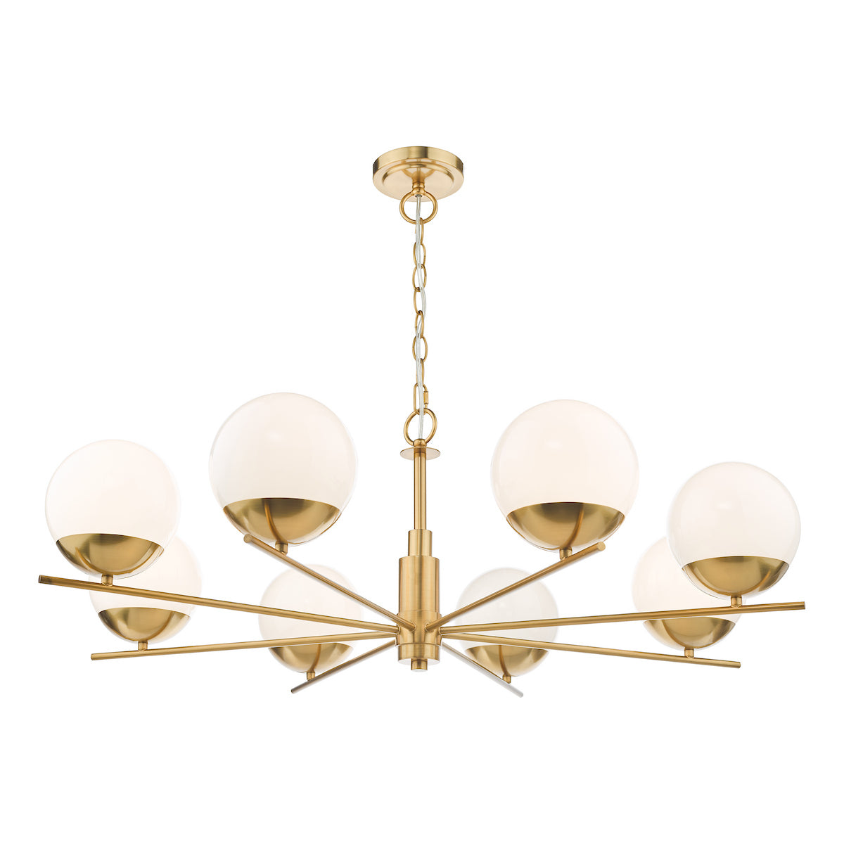 BOMBAZINE 8LT PENDANT NATURAL BRASS CW GLS SHDS