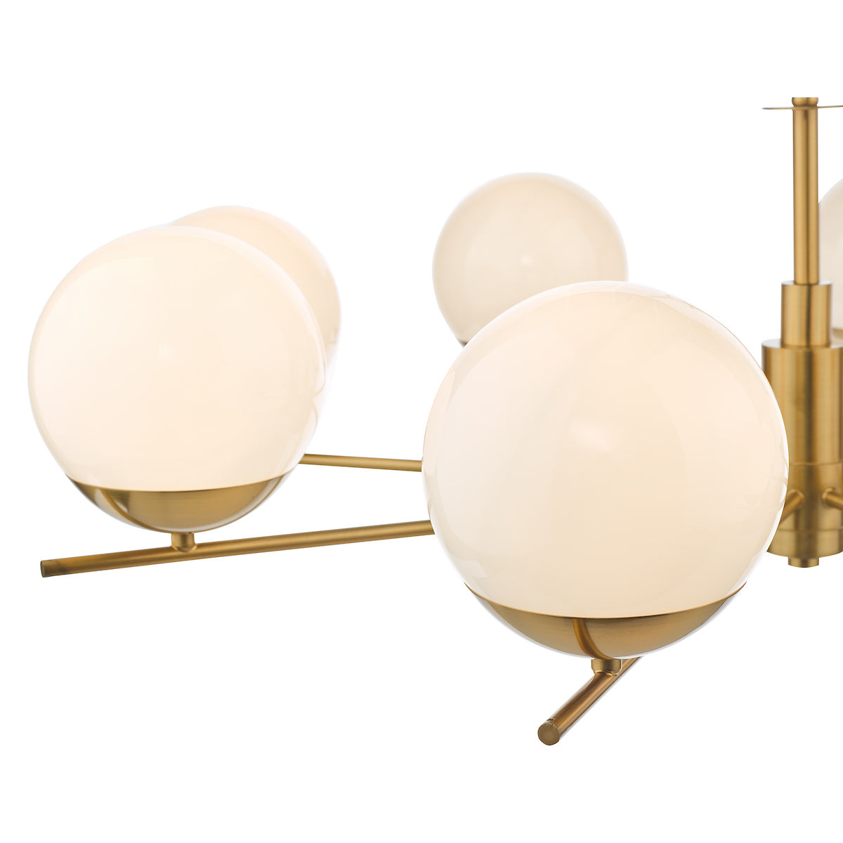 BOMBAZINE 8LT PENDANT NATURAL BRASS CW GLS SHDS