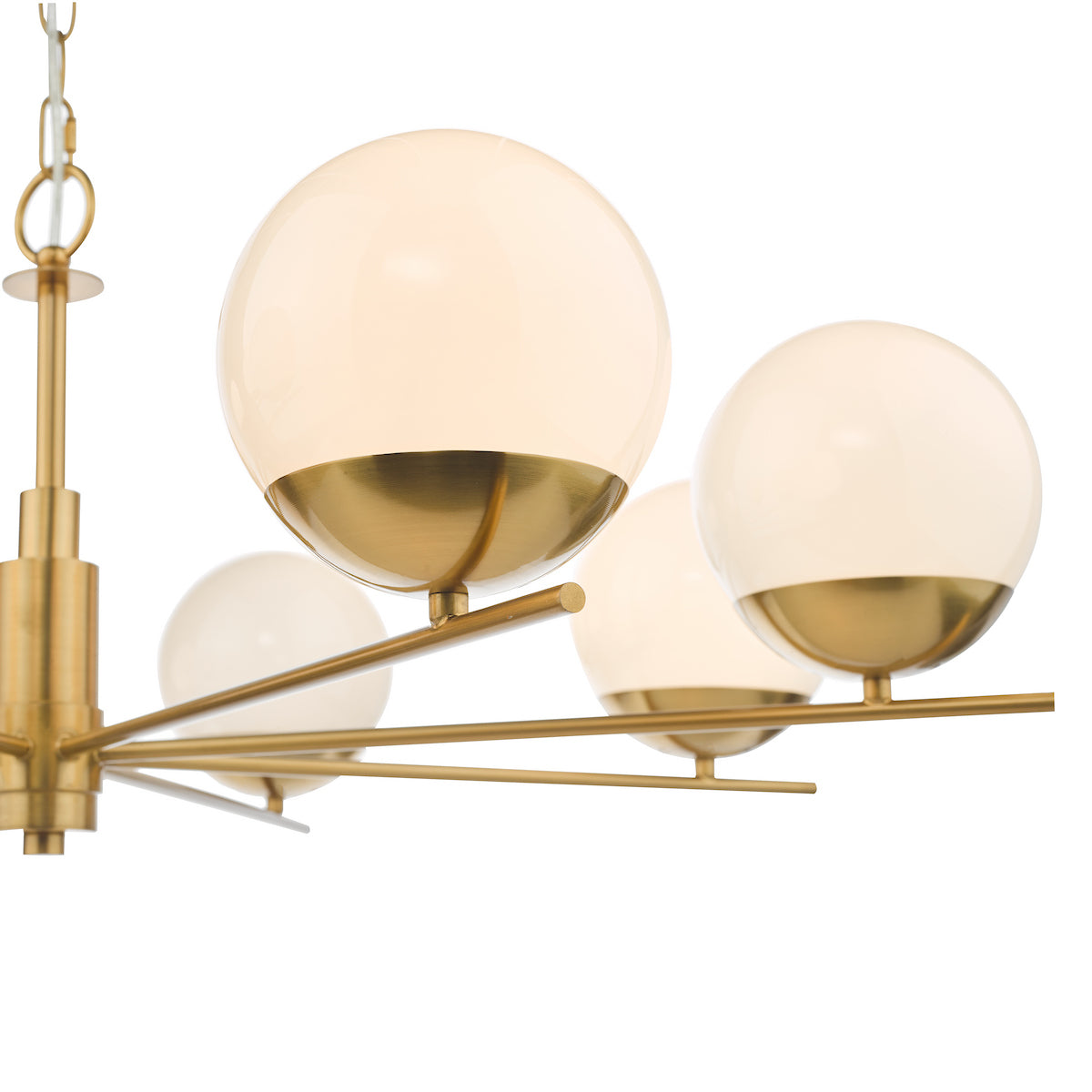 BOMBAZINE 8LT PENDANT NATURAL BRASS CW GLS SHDS