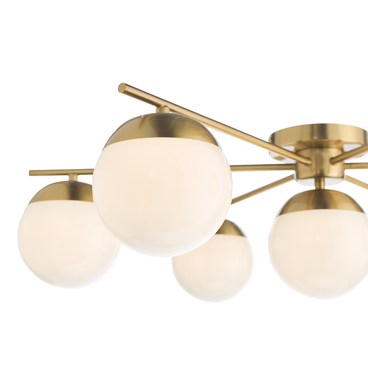 BOMBAZINE 7LT FLUSH NATURAL BRASS CW GLS SHDS