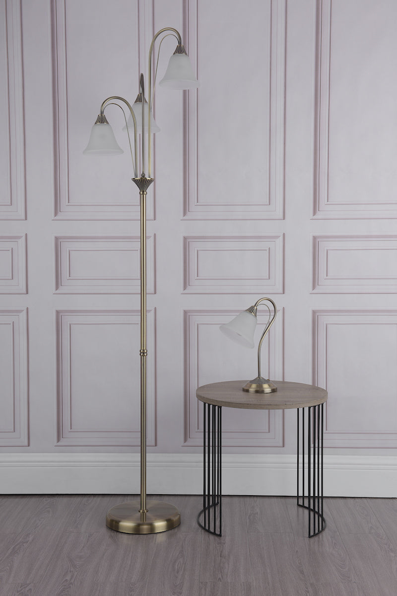 BOSTON 3LT FLOOR LAMP ANT BRA