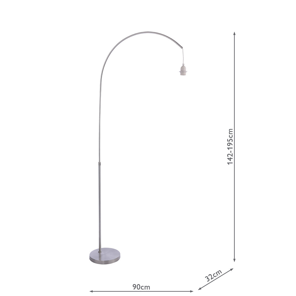 BOW FL SATIN NICKEL BASE ONLY