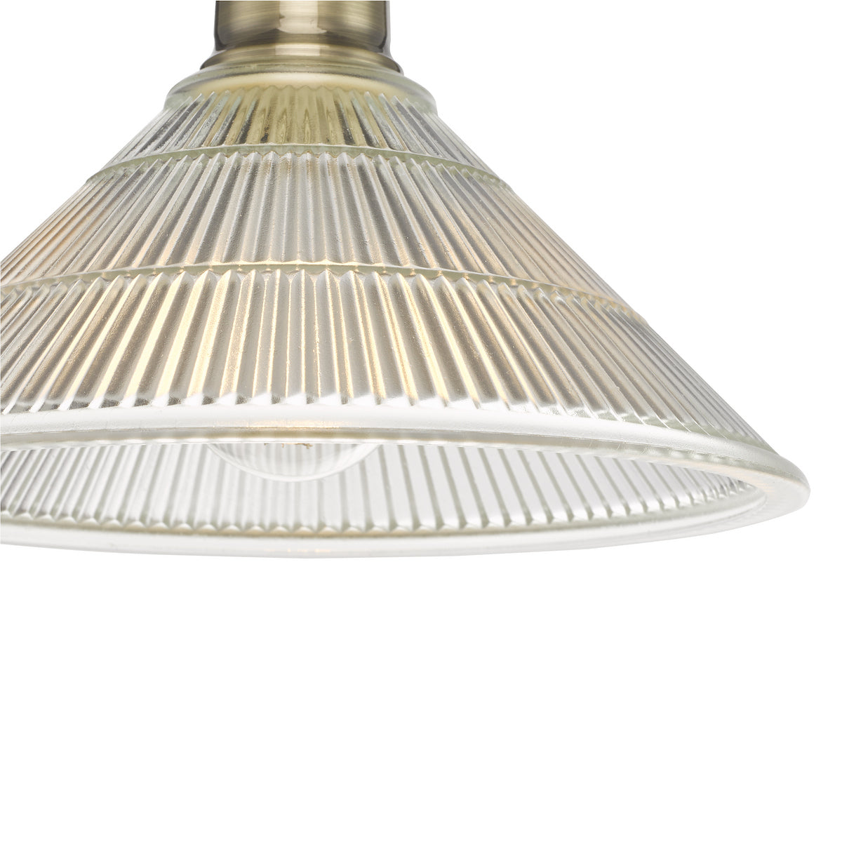 BOYD 1LT FLUSH ANTIQUE BRASS BLACK GLASS