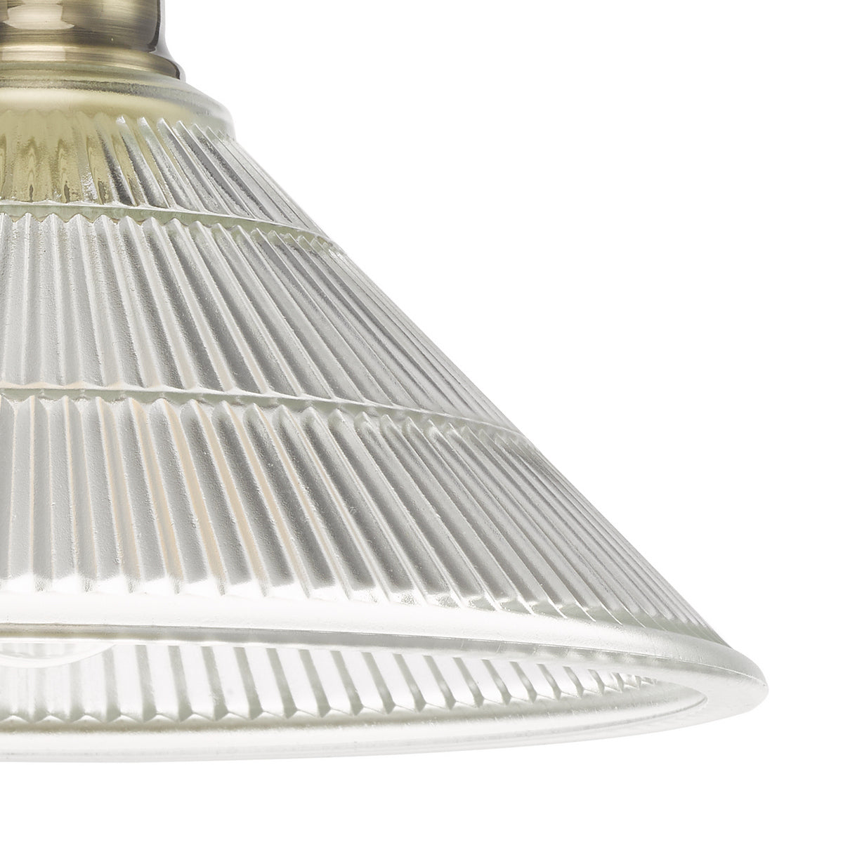 BOYD 1LT FLUSH ANTIQUE BRASS BLACK GLASS