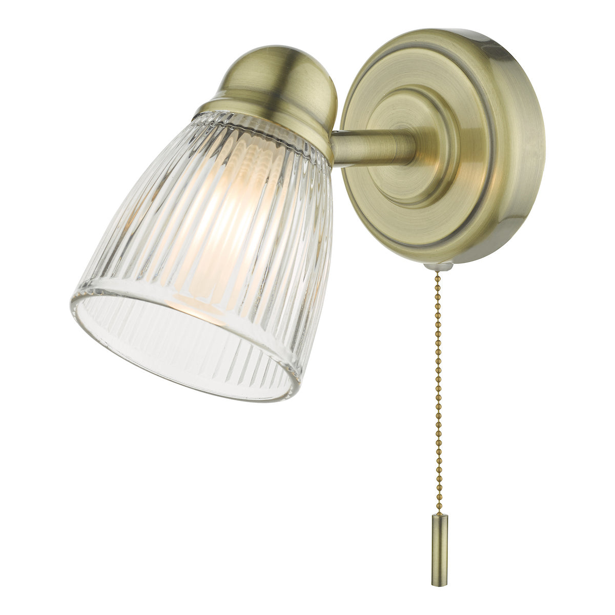 CEDRIC SWB ANT BRASS GLASS IP44
