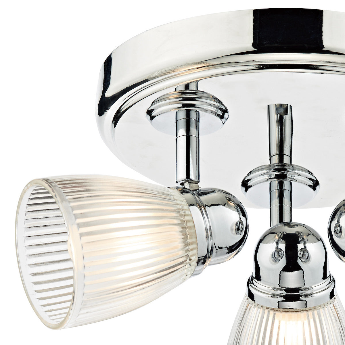 CEDRIC 3LT ROUND PLATE SPOT POL CHROME IP44