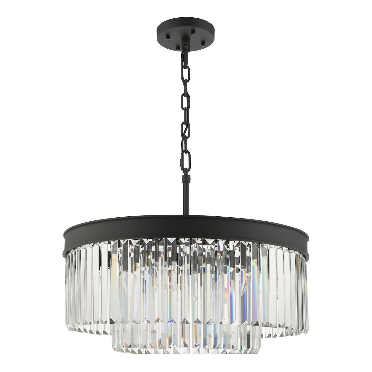 CELEUS 6LT PENDANT BLACK AND CLEAR