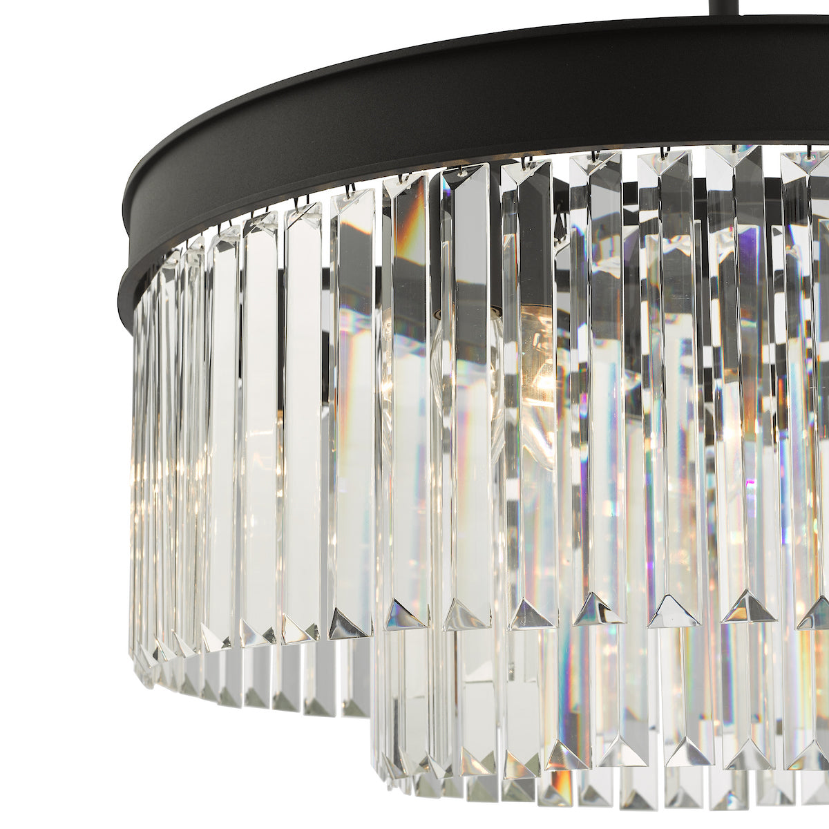 CELEUS 6LT PENDANT BLACK AND CLEAR