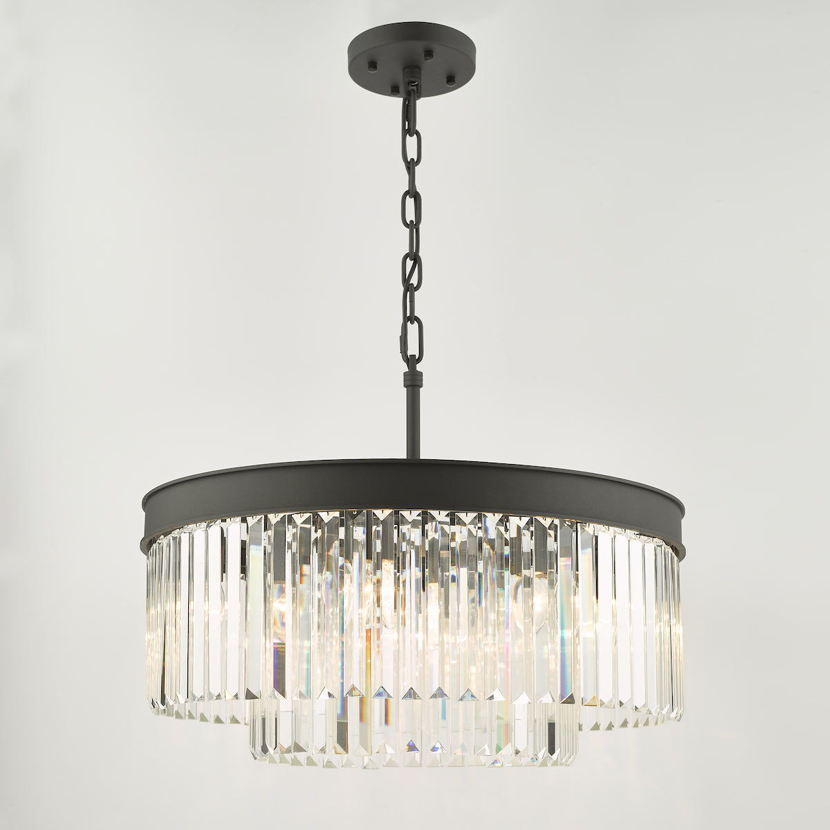 CELEUS 6LT PENDANT BLACK AND CLEAR