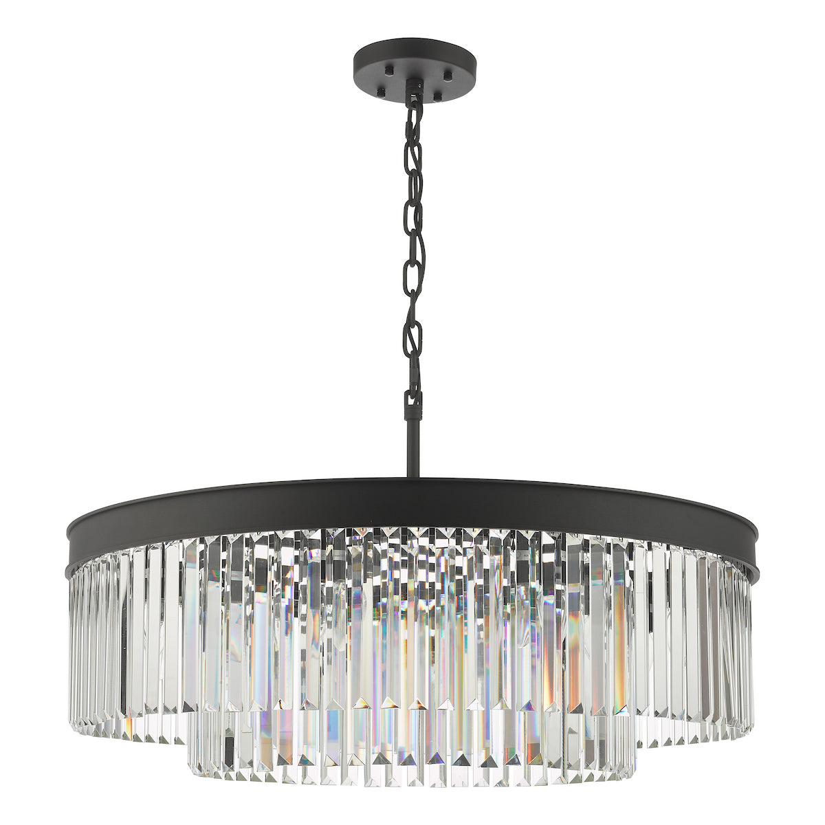 CELEUS 8LT PENDANT BLACK AND CLEAR