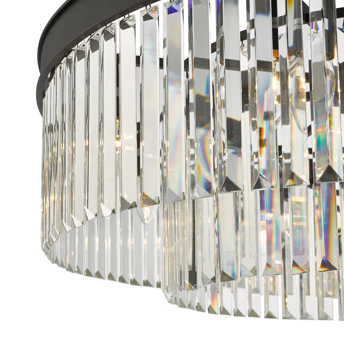 CELEUS 8LT PENDANT BLACK AND CLEAR