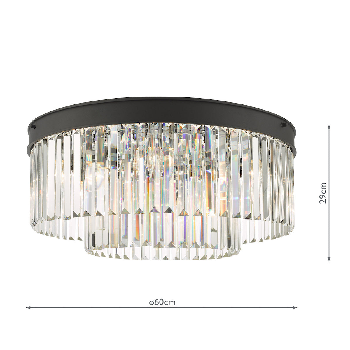 CELEUS 6LT FLUSH BLACK AND CLEAR