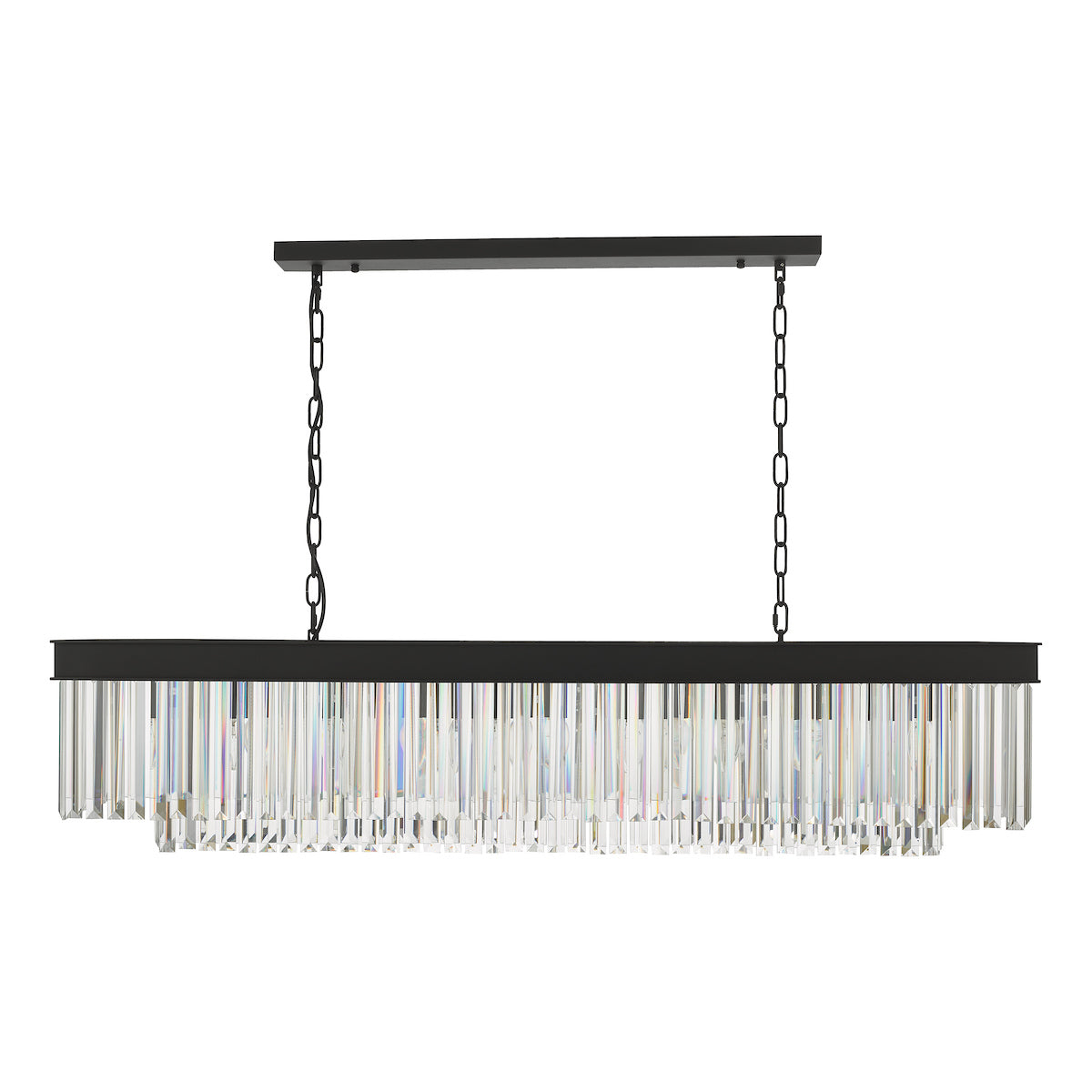 CELEUS 6LT BAR PENDANT BLACK AND CLEAR
