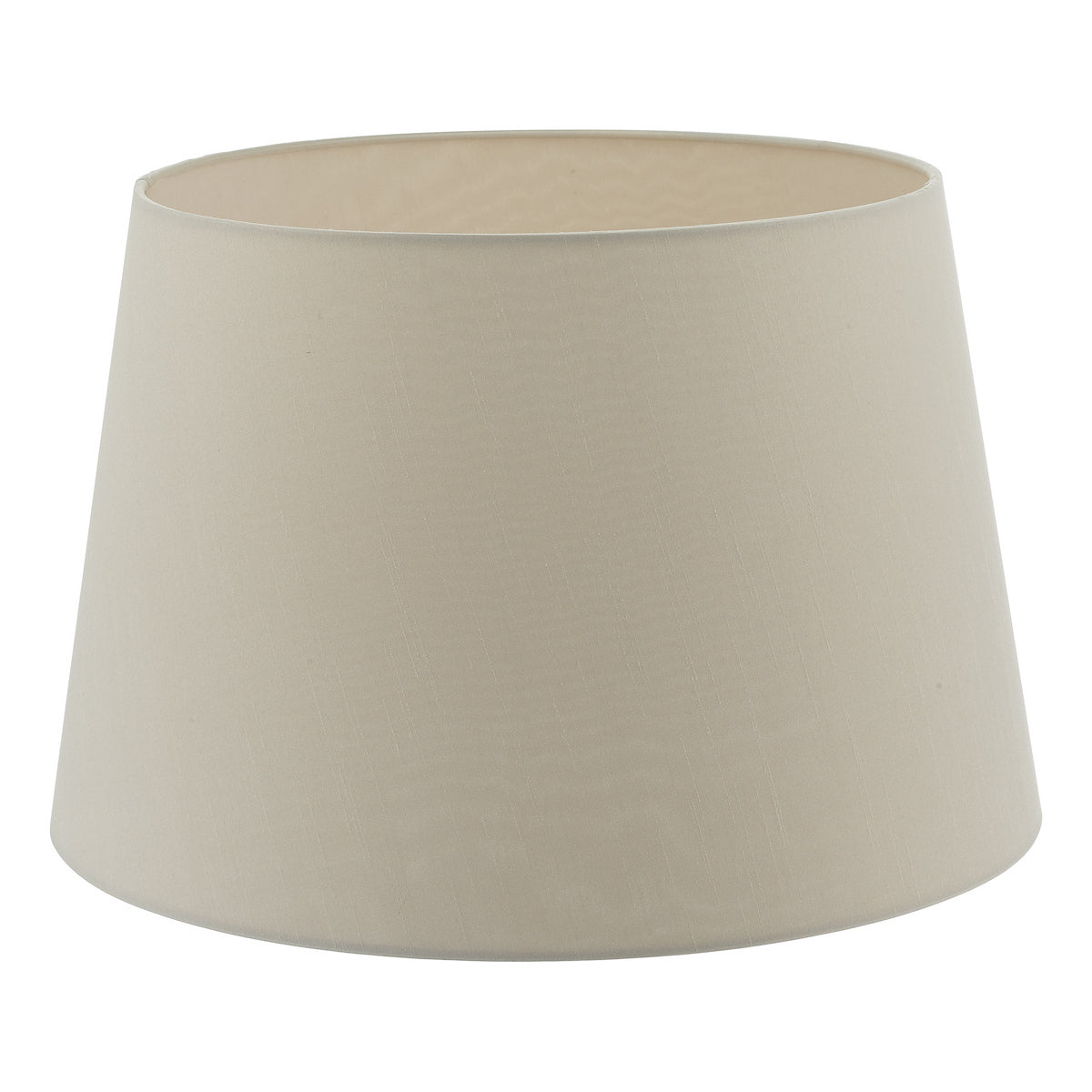 CEZANNE FAUX SILK DRUM SHADE 35CM ECRU