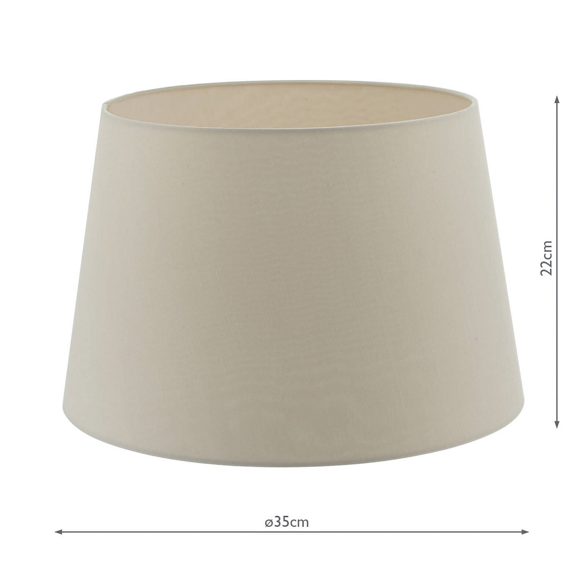CEZANNE FAUX SILK DRUM SHADE 35CM ECRU